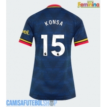Camisa de time de futebol Arsenal Ezri Konsa #15 Replicas 2º Equipamento Feminina 2026-27 Manga Curta